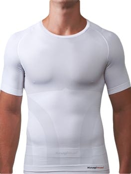Verfijnen Complex verrassing Knapman Crewneck (rondhals) wit - Shirts - Shapewear.nl - corrigerend  ondergoed voor mannen